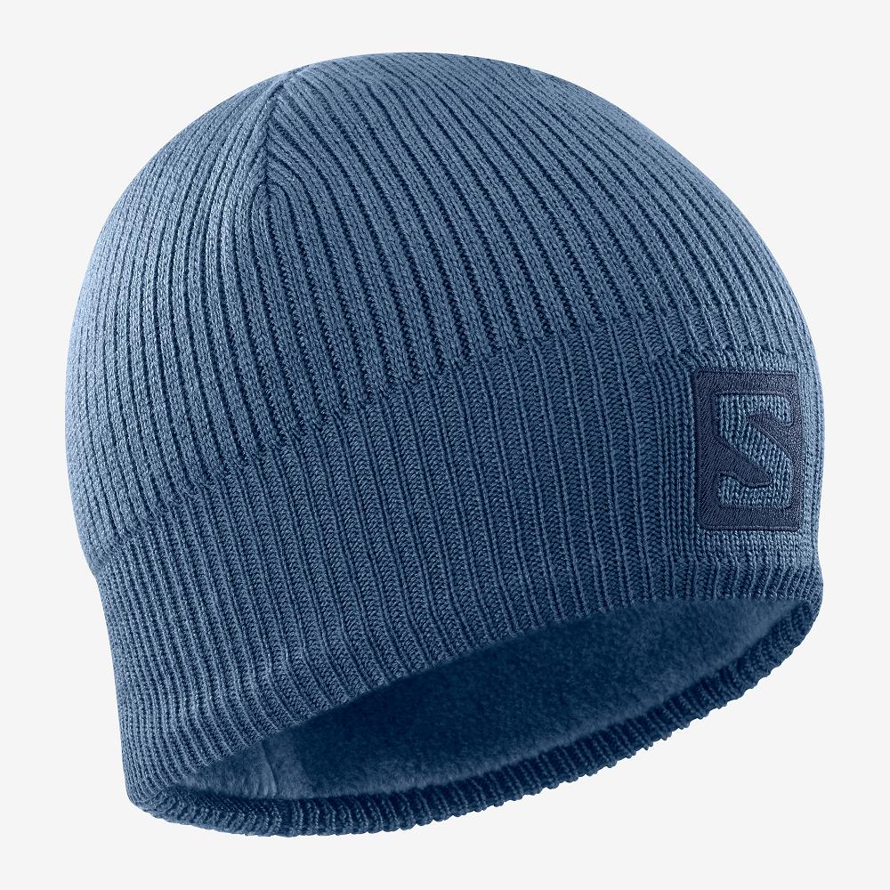 Salomon LOGO Gorros Hombre - Azul Marino - Colombia (91760-NMRK)